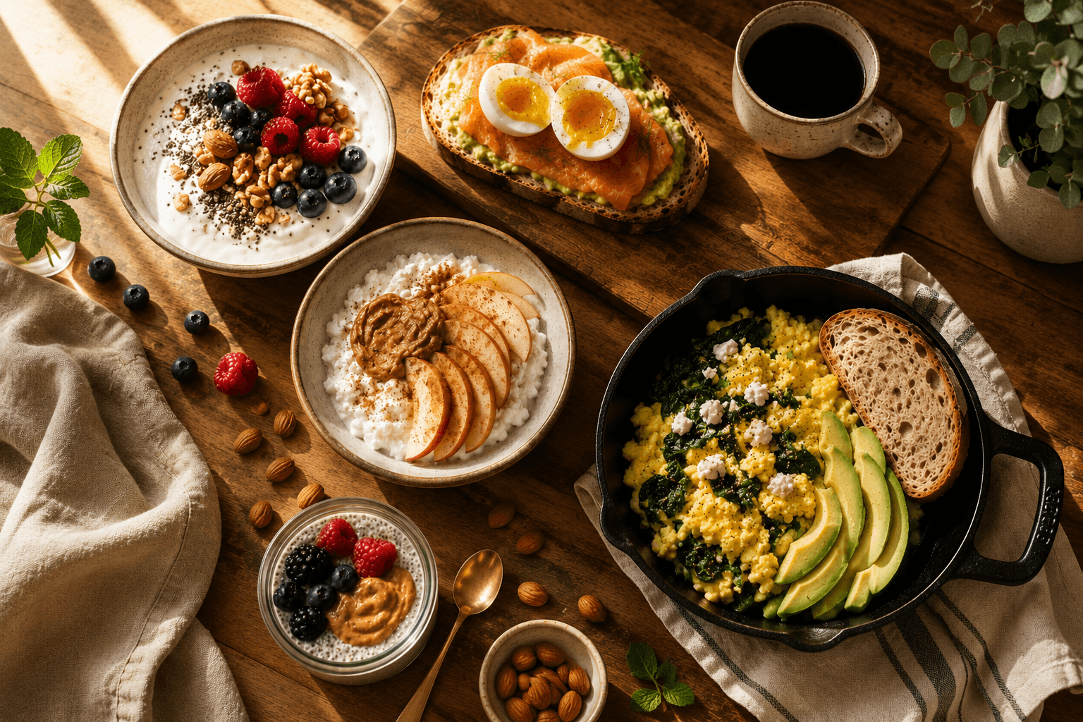 5 Anti-Cortisol Breakfasts Built on 3 Rules (With Grocery List)